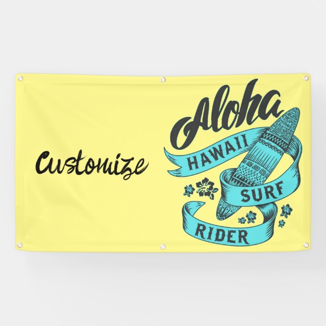 Aloha Hawaii Surf Rider Thunder_Cove Banner (Horizontal)