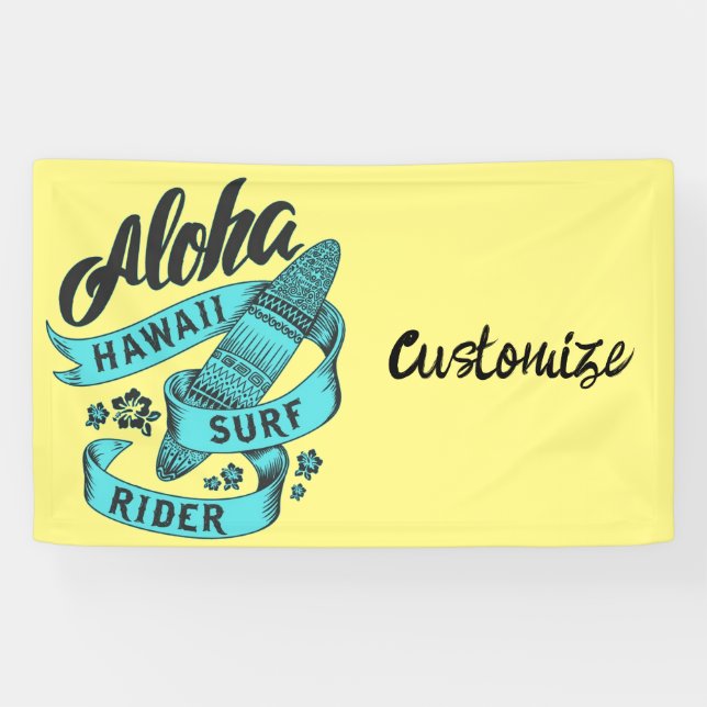 Aloha Hawaii Surf Rider Thunder_Cove Banner (Horizontal)