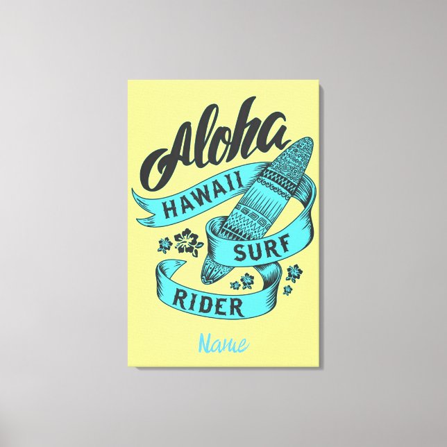 Aloha Hawaii Surf Rider Thunder_Cove  Canvas Print (Front)