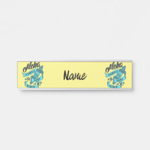 Aloha Hawaii Surf Rider Thunder_Cove Door Sign