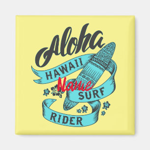 Aloha Hawaii Surf Rider Thunder_Cove Magnet
