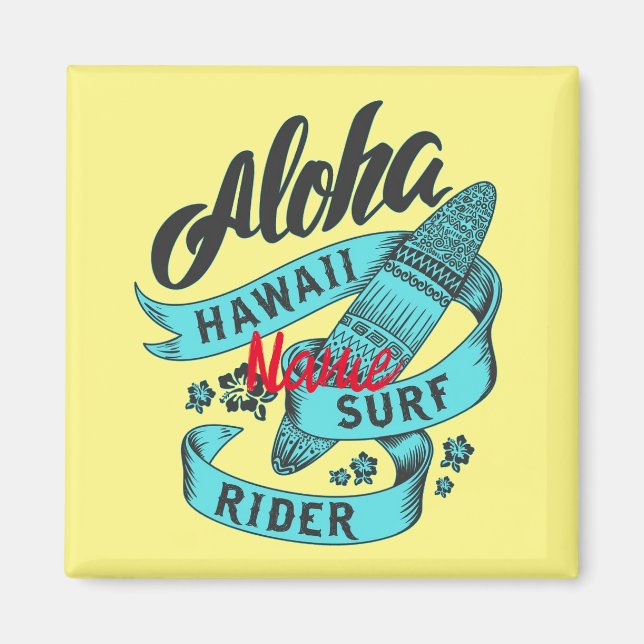 Aloha Hawaii Surf Rider Thunder_Cove Magnet (Front)