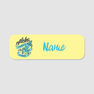 Aloha Hawaii Surf Rider Thunder_Cove Name Tag