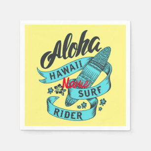 Aloha Hawaii Surf Rider Thunder_Cove  Napkin