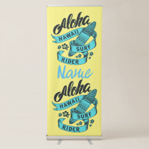 Aloha Hawaii Surf Rider Thunder_Cove Retractable Banner