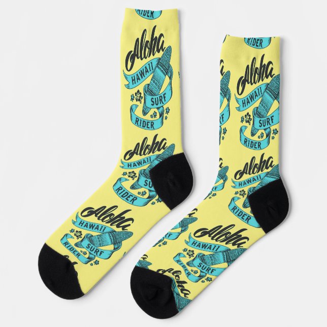 Aloha Hawaii Surf Rider Thunder_Cove  Socks (Left)