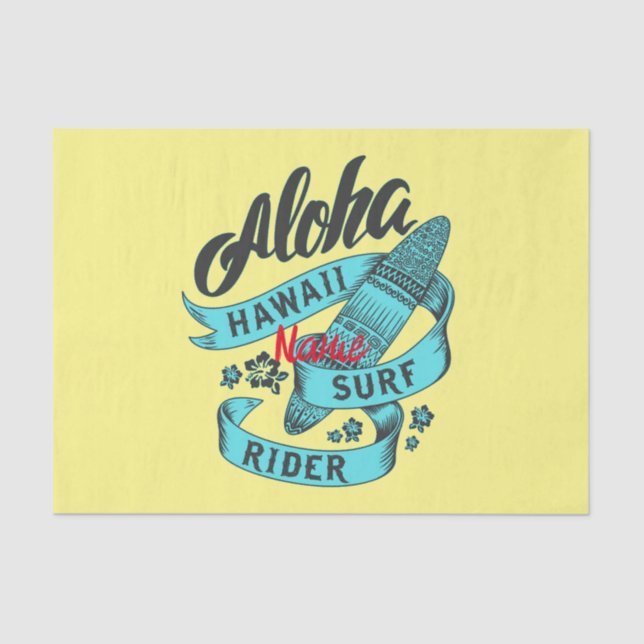 Aloha Hawaii Surf Rider Thunder_Cove Tissue Paper (Front)