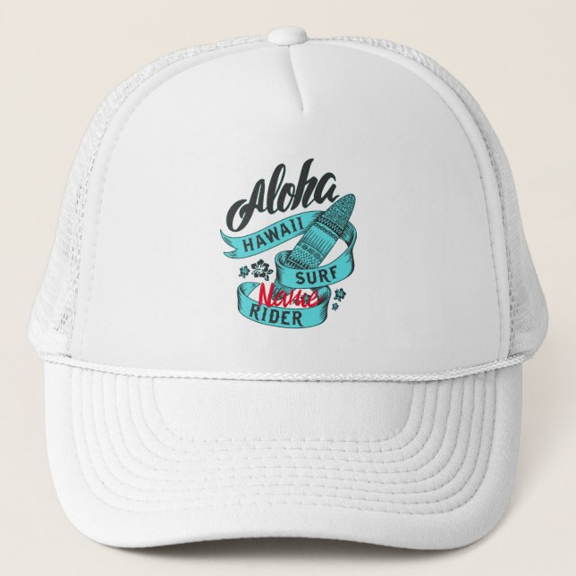 Aloha Hawaii Surf Rider Thunder_Cove Trucker Hat (Front)