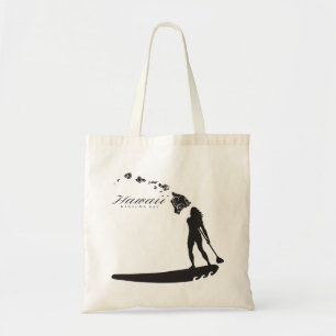 Aloha Hawaii Surfing and Hawaii Islands Tote Bag