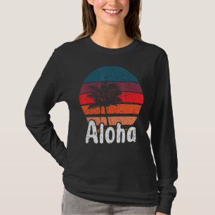 Aloha Hawaii Surfing Retro Sunset 28 T-Shirt