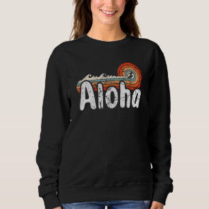 Aloha Hawaii Surfing Retro Sunset 38 Sweatshirt