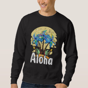Aloha Hawaii Surfing Retro Sunset 44 Sweatshirt