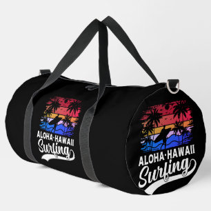 Aloha Hawaii Surfing Vibes Duffle Bag