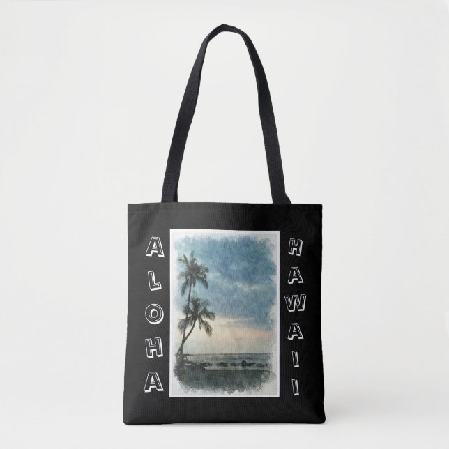 Aloha Hawaii Tote Bag (Front)