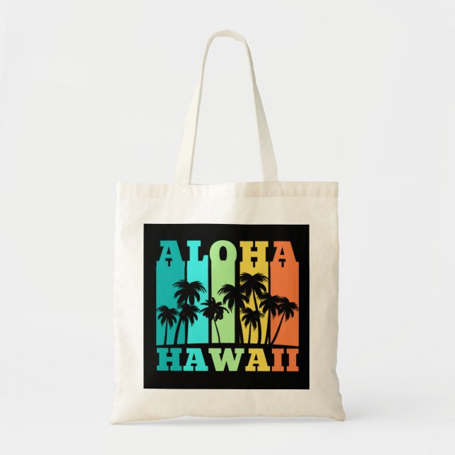 Aloha Hawaii Tote Bag (Front)