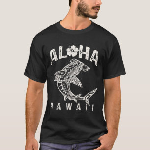 Aloha Hawaii Tril Shark Polynesian Hawaiian Beach T-Shirt