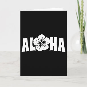 Aloha Hawaii Trip Summer Vacation Girls Women Beac Card
