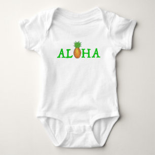 ALOHA Hawaii Tropical Island Hawaiian Pineapple Baby Bodysuit