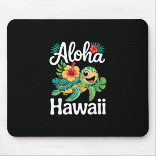 Aloha Hawaii Turtle Hawaiian Island Kids Men Women Mouse Mat