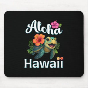 Aloha Hawaii Turtle Hawaiian Island Kids Toddler M Mouse Mat