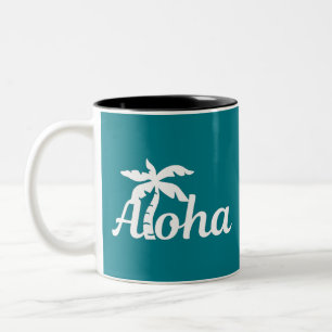 Aloha Hawaii Two-Tone Coffee Mug