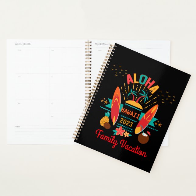 Aloha Hawaii Vacation Squad Planner (Display)