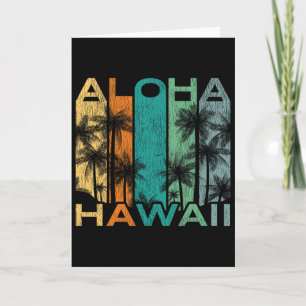 Aloha Hawaii Vintage Surfboard Card