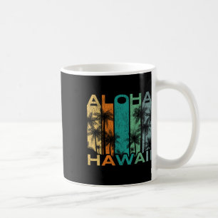 Aloha Hawaii Vintage Surfboard Coffee Mug