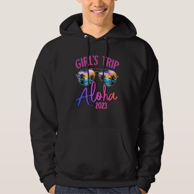 Aloha Hawaiian 2023 Girls Trip Sunglasses Summer G Hoodie (Front)