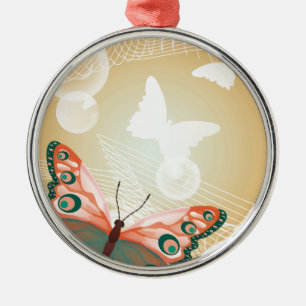 Aloha Hawaiian Butterfly Wedding Love Art Destiny Metal Tree Decoration