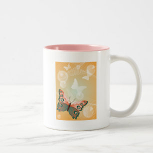 Aloha Hawaiian Butterfly Wedding Love Art Destiny Two-Tone Coffee Mug