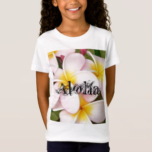 Aloha Hawaiian Frangipani Blossoms Plumerias T-Shirt