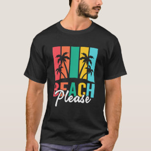 Aloha Hawaiian Hawaii Island  Palm Beach Surfboard T-Shirt