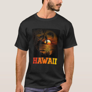 Aloha Hawaiian hawaii men summer palms beach vacat T-Shirt