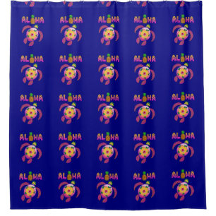 Aloha Hawaiian Honu Turtle Shower Curtain