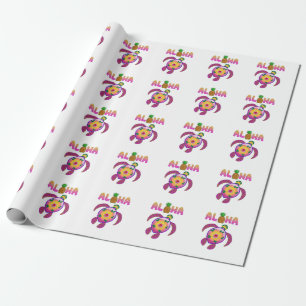 Aloha Hawaiian Honu Turtle Wrapping Paper