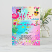 Aloha hawaiian hula on over tropical girl birthday
