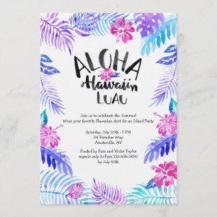 Aloha Hawaiian Invitation
