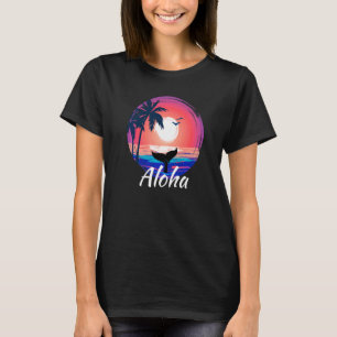 Aloha Hawaiian Island Hawaii Body Surfer And Beach T-Shirt