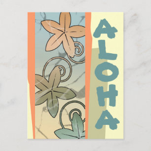 Aloha Hawaiian Luau Baby Announcement