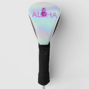 Aloha Hawaiian Metallic Pineapple Holographic Golf Head Cover