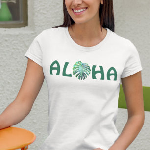Aloha Hawaiian Monstera Leaf Hawaii Tropical T-Shirt