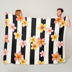 Aloha Hawaiian pattern print Fleece Blanket