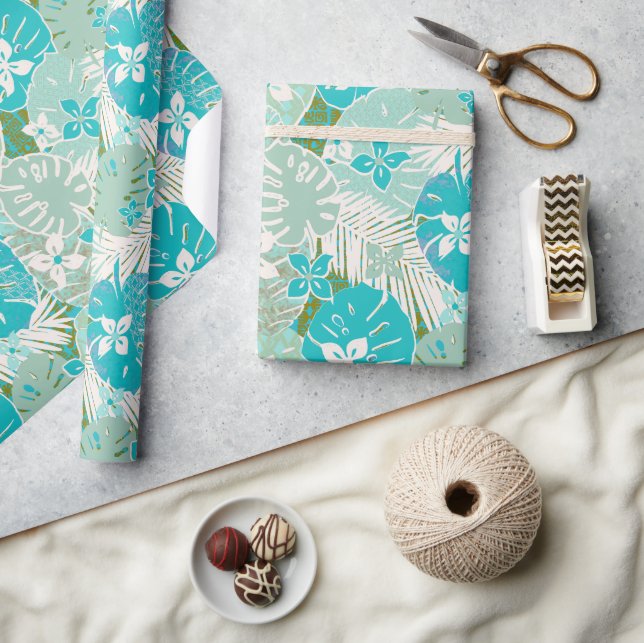 Aloha Hawaiian print pattern Wrapping Paper (Crafts)