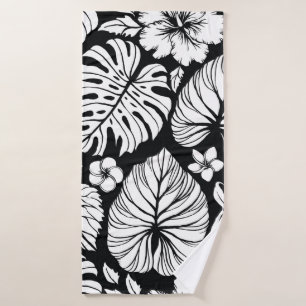 Aloha Hawaiian Shirt Seamless Background Pattern.  Bath Towel