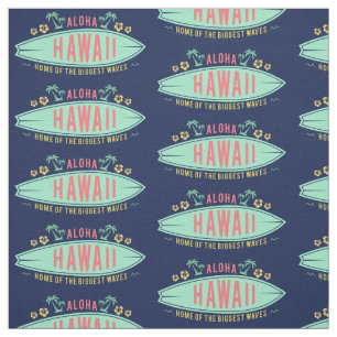 Aloha Hawaiian Surfer custom fabric