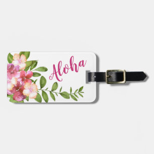Aloha Hawaiian Tropical Flowers Luggage Luggage Tag