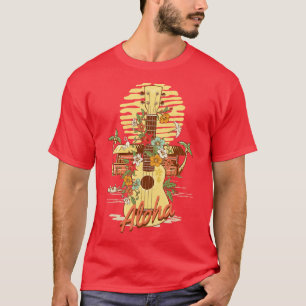 Aloha Hawaiian Tropical Hut Tiki Bar T-Shirt