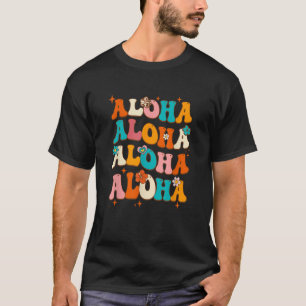 Aloha Hawaiian Vintage Hawaii Vacation Women Girls T-Shirt