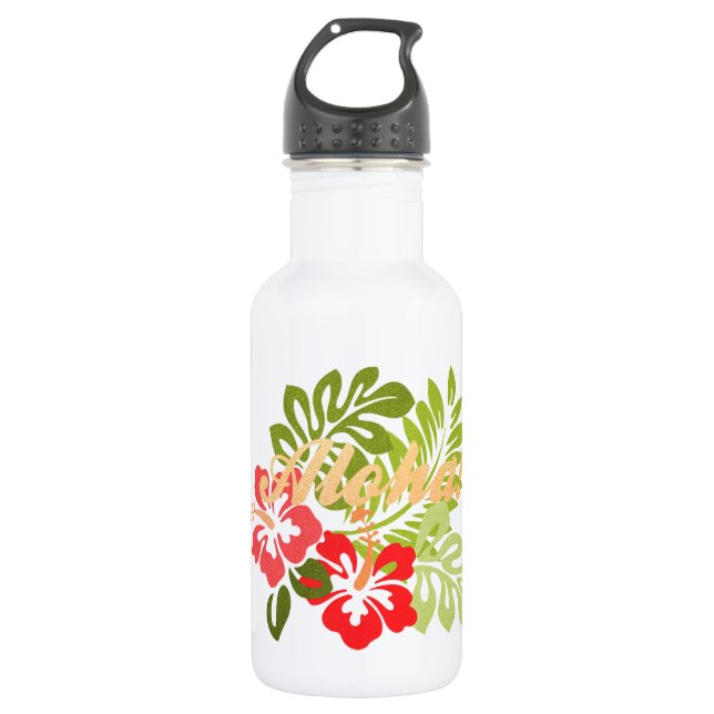 Aloha Hibiscus 532 Ml Water Bottle (Front)